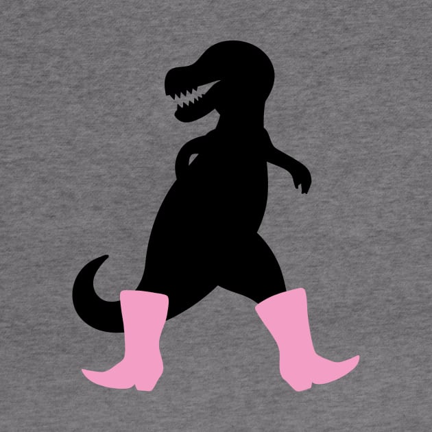 Stylish dinosaur with boots by schlag.art